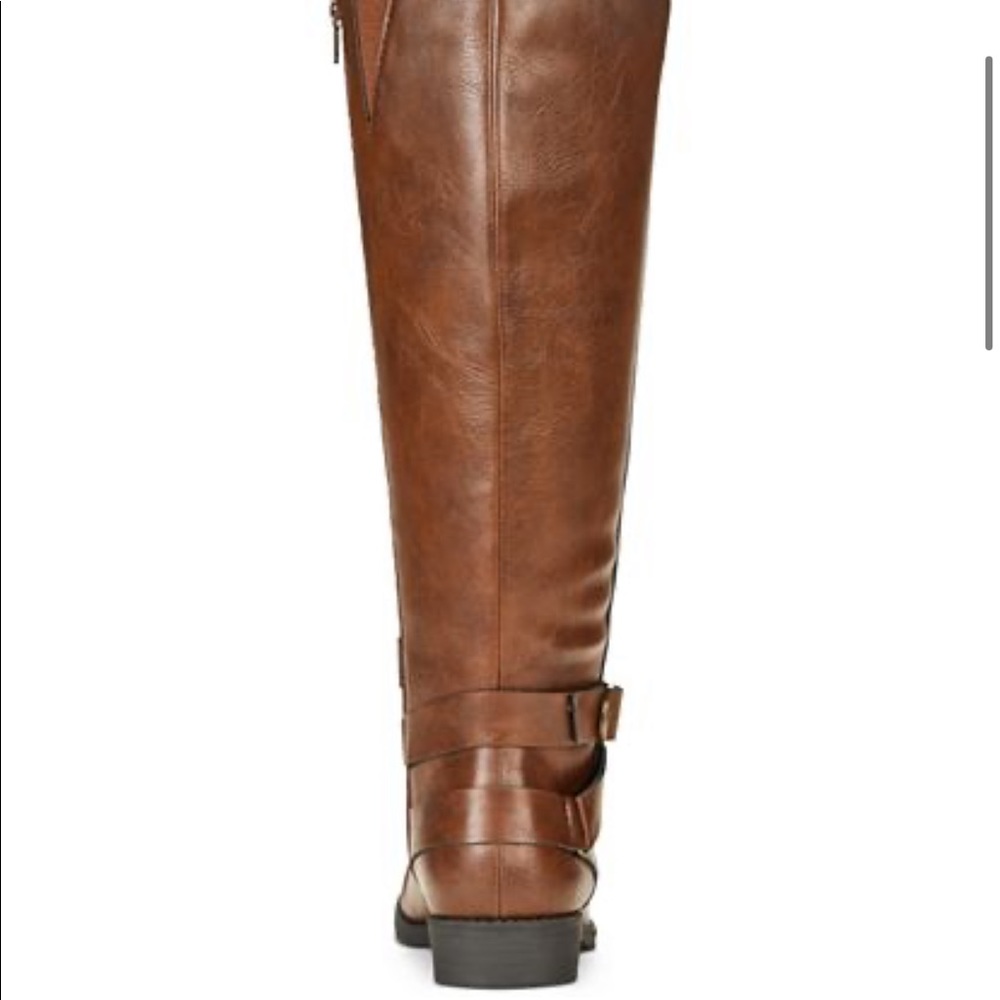 Style & Co Cognac Madixe Wide-Calf Riding Boots - Picture 3 of 8